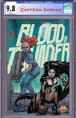 BLOOD & THUNDER #17 CVR E EJ SU & DEE CUNNIFFE WITCHBLADE TEAM UP VAR (MR) thumbnail