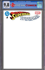 DC MARVEL SUPERMAN SPIDER-MAN #1 (ONE SHOT) CVR Z BLANK CARD STOCK VAR thumbnail