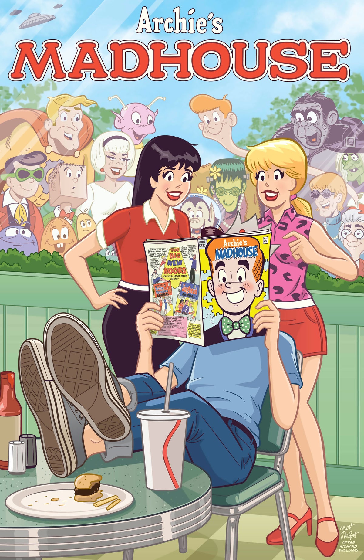 ARCHIES MADHOUSE #1 FACSIMILE EDITION CVR E MATT TALBOT MAD MAGAZINE FOIL VAR