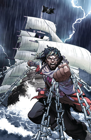SHAQUILLE ONEAL PRESENTS VENGEANCE UNCHAINED THE LEGEND OF BLACK CAESAR #1 (OF 5) CVR D RAY ANTHONY HEIGHT FOIL FULL ART VAR