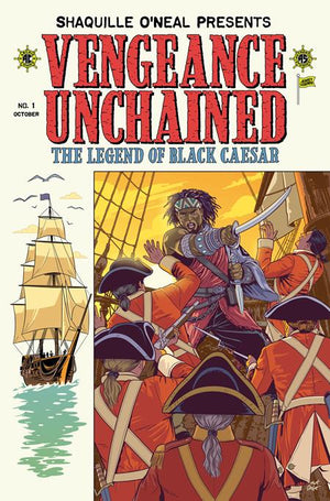SHAQUILLE ONEAL PRESENTS VENGEANCE UNCHAINED THE LEGEND OF BLACK CAESAR #1 (OF 5) CVR E MATT TALBOT EC PIRACY HOMAGE FOIL VAR