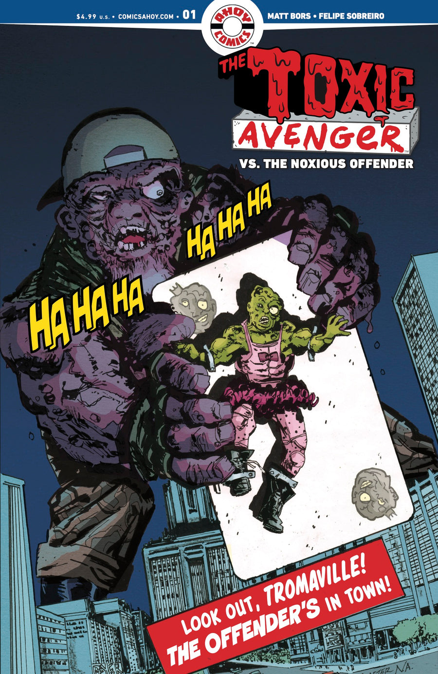 Toxic Avenger vs the Noxious Offender #1 Homage Variant