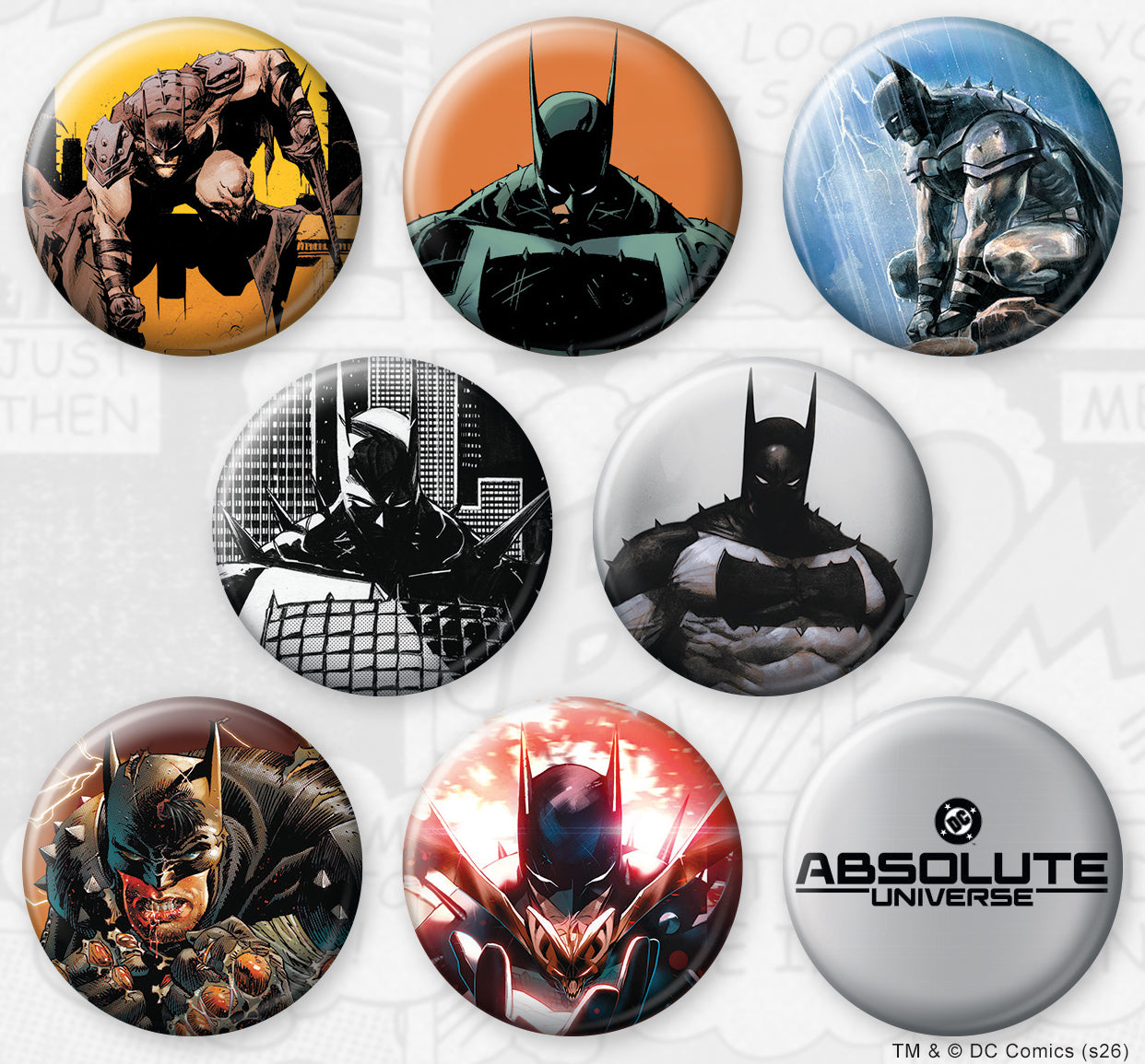 ATA-BOY DC ABSOLUTE 8 BUTTON PACK (NET)