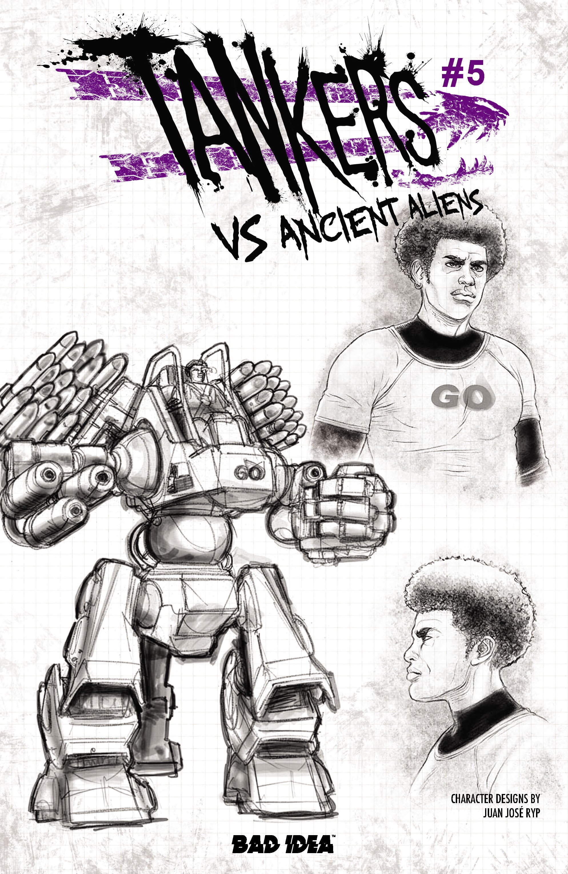 TANKERS VS ANCIENT ALIENS #5 (OF 5) CVR C JUAN JOSE RYP DESIGN VAR