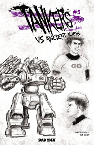 TANKERS VS ANCIENT ALIENS #5 (OF 5) CVR C JUAN JOSE RYP DESIGN VAR