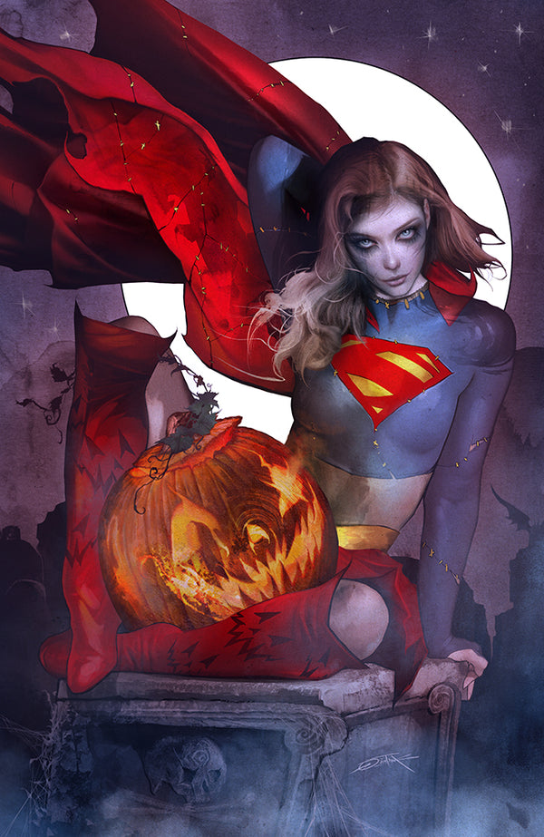 SUPERGIRL #18 CVR E DAN QUINTANA HALLOWEEN GLOW-IN-THE-DARK CARD STOCK VAR PREVIOUSLY FOC'D ON 9-21-26