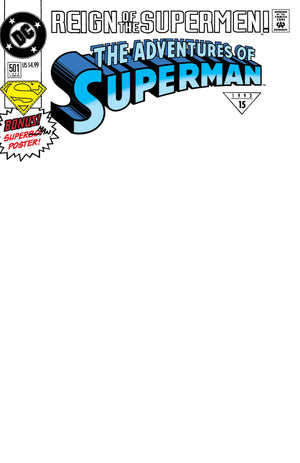 Adventures of Superman #501 Blank Variant