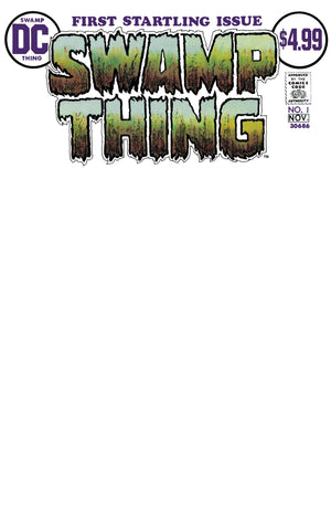 Swamp Thing Vol 1 #1 Blank Variant