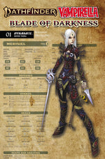 PATHFINDER VAMPIRELLA BLADE OF DARKNESS #1 CVR C WAYNE REYNOLDS CHARACTER SHEET VAR thumbnail