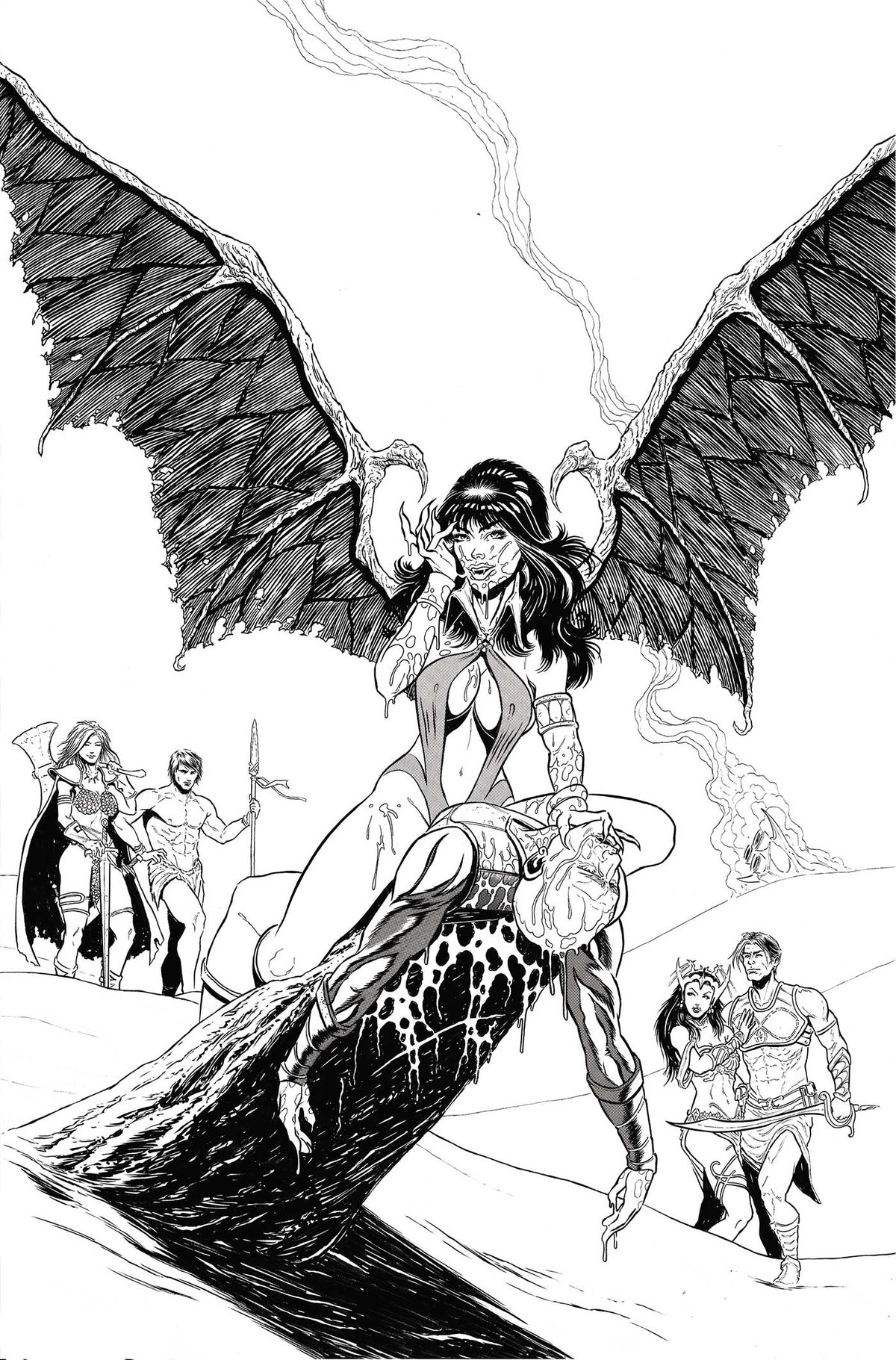 Altered States Warlords #4 Line Virgin Incentive Variant