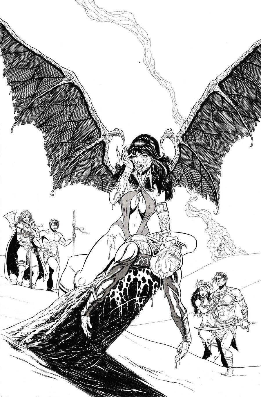 Altered States Warlords #4 Line Virgin Incentive Variant