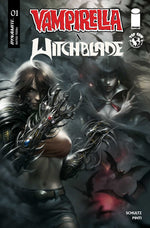 VAMPIRELLA X WITCHBLADE SPECIAL #1 (ONE SHOT) CVR O FRANCESCO MATTINA FOIL VAR thumbnail
