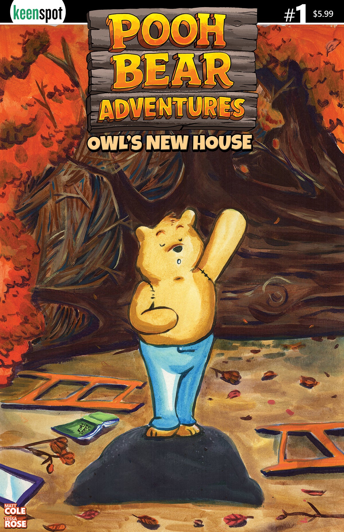 POOH BEAR ADVENTURES OWLS NEW HOUSE #1 (ONE SHOT) CVR B TESSA ROSE POOH RAISES PAW VAR