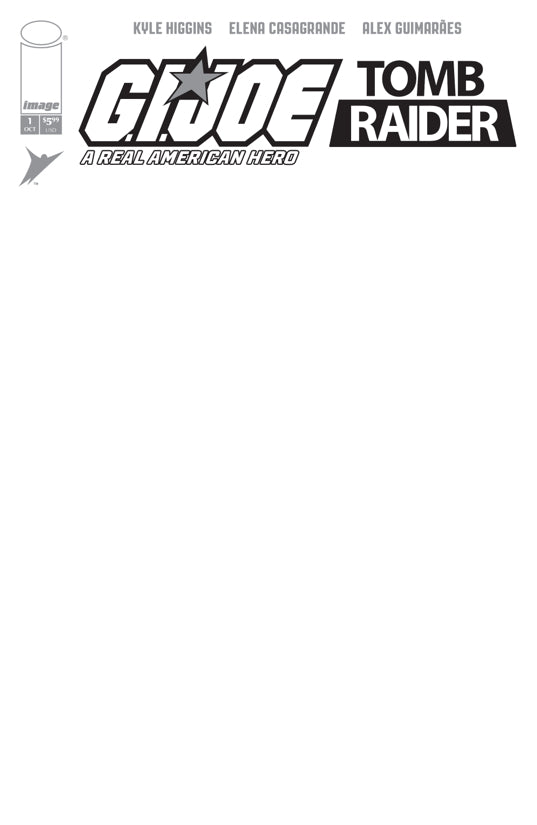 G.i. Joe a Real American Hero / Tomb Raider #1 Sketch Blank Variant