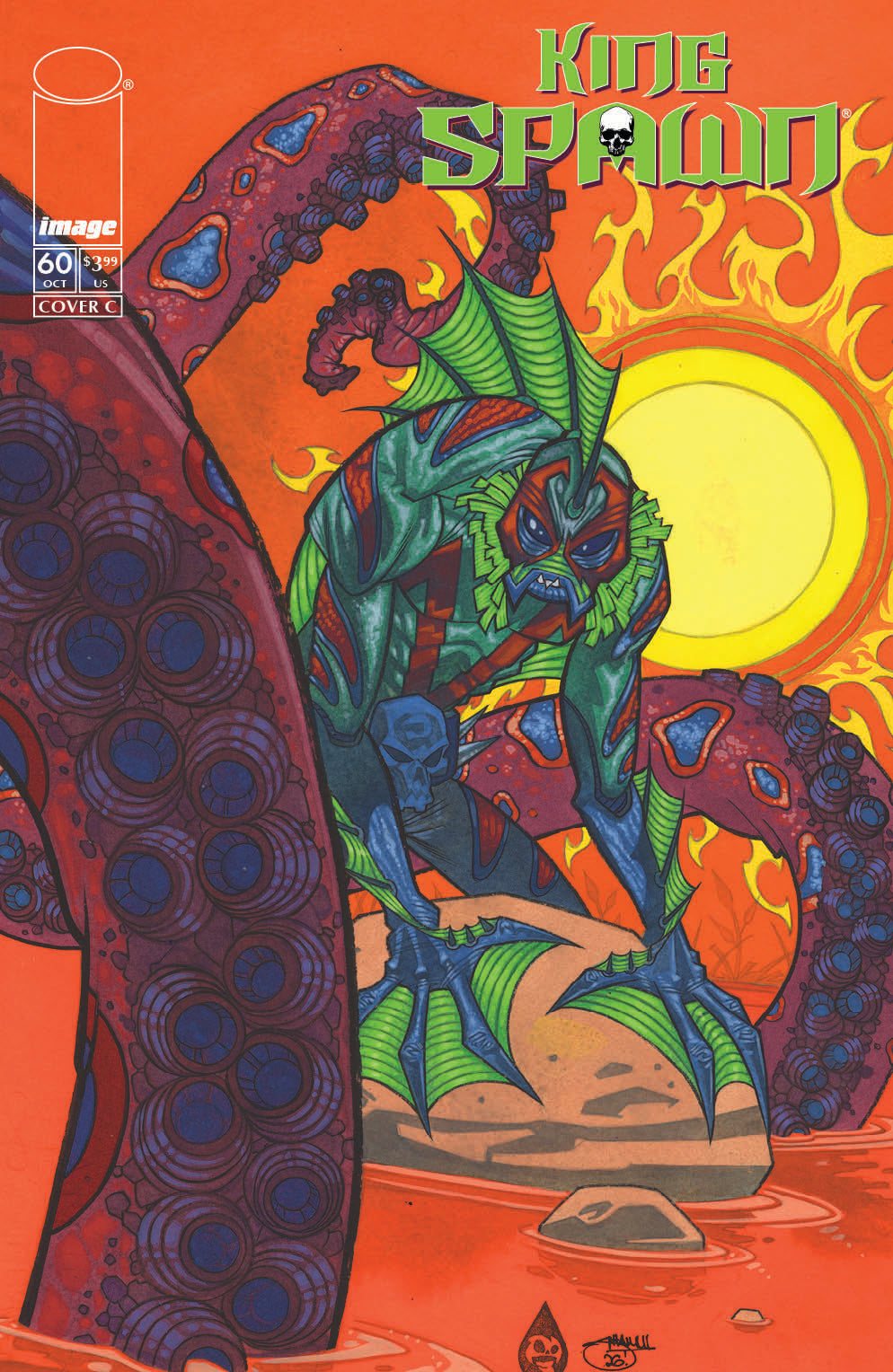 KING SPAWN #60 CVR C SHAWN CRYSTAL HALLOWEEN MONSTER VAR