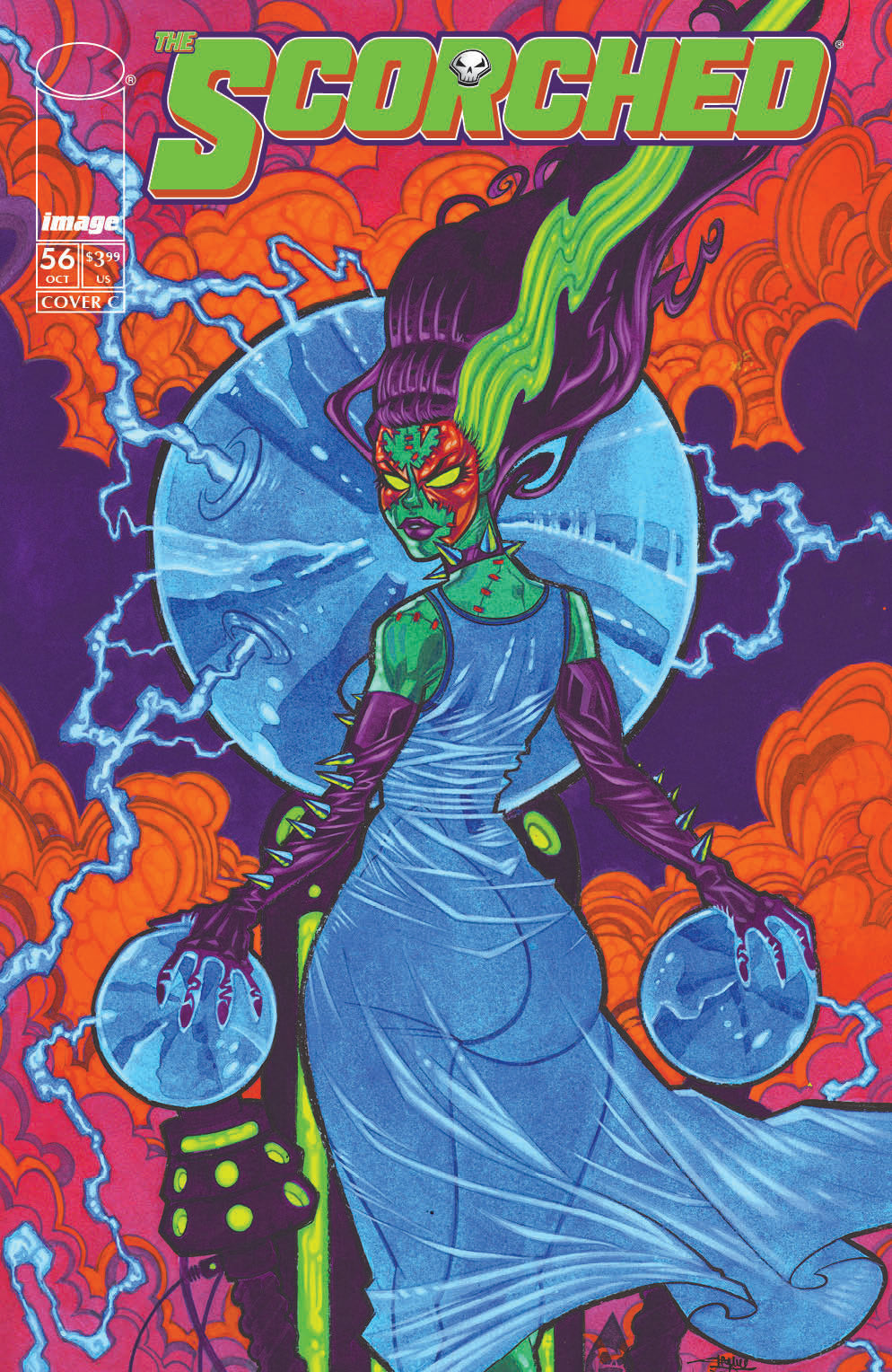 SPAWN SCORCHED #56 CVR C SHAWN CRYSTAL HALLOWEEN MONSTER VAR