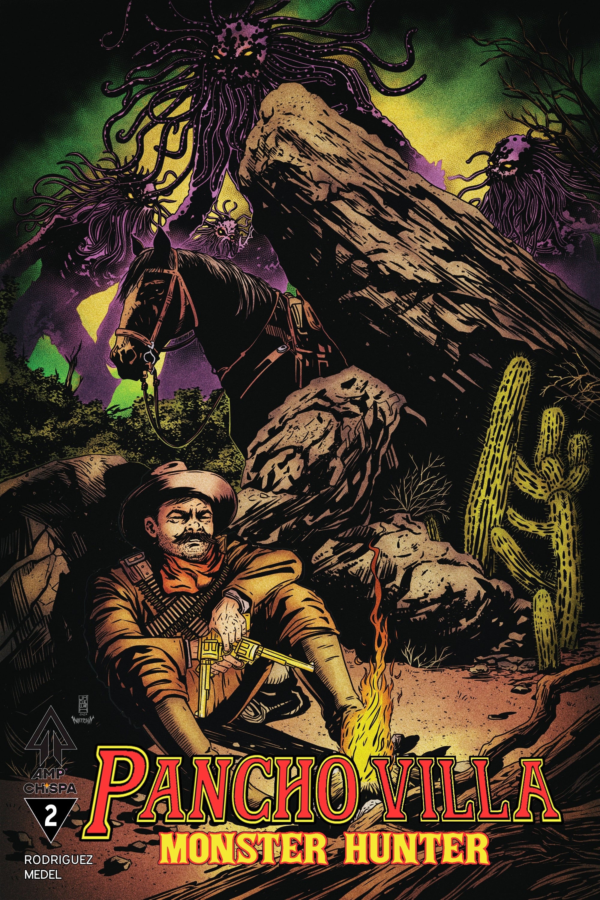 PANCHO VILLA MONSTER HUNTER #2 (OF 3) CVR B CHEMA VAR