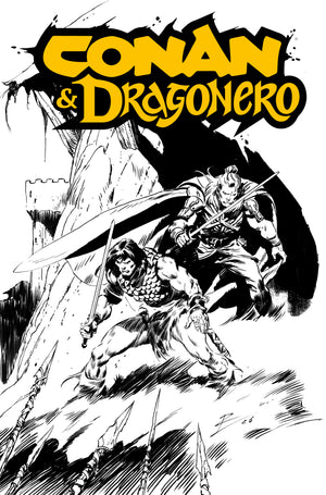 CONAN & DRAGONERO #1 SDCC EXCLUSIVE ROB DE LA TORRE INKS CARDSTOCK VAR (MR)