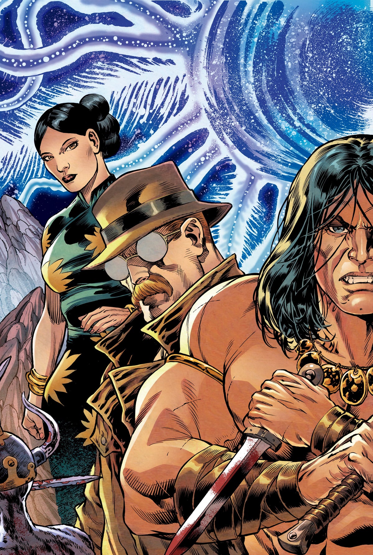 CONAN THE BARBARIAN TIDES OF THE TYRANT KING #2 (OF 4) CVR E JESUS MERINO VIRGIN CARDSTOCK CONNECTING VAR (MR)
