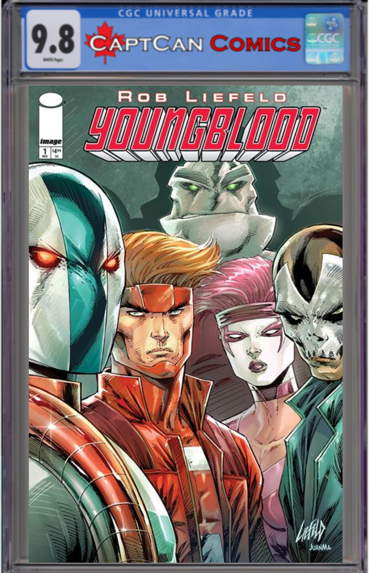 YOUNGBLOOD #1 (2025) CVR A ROB LIEFELD POLYBAGGED & COLLECTIBLE CARD