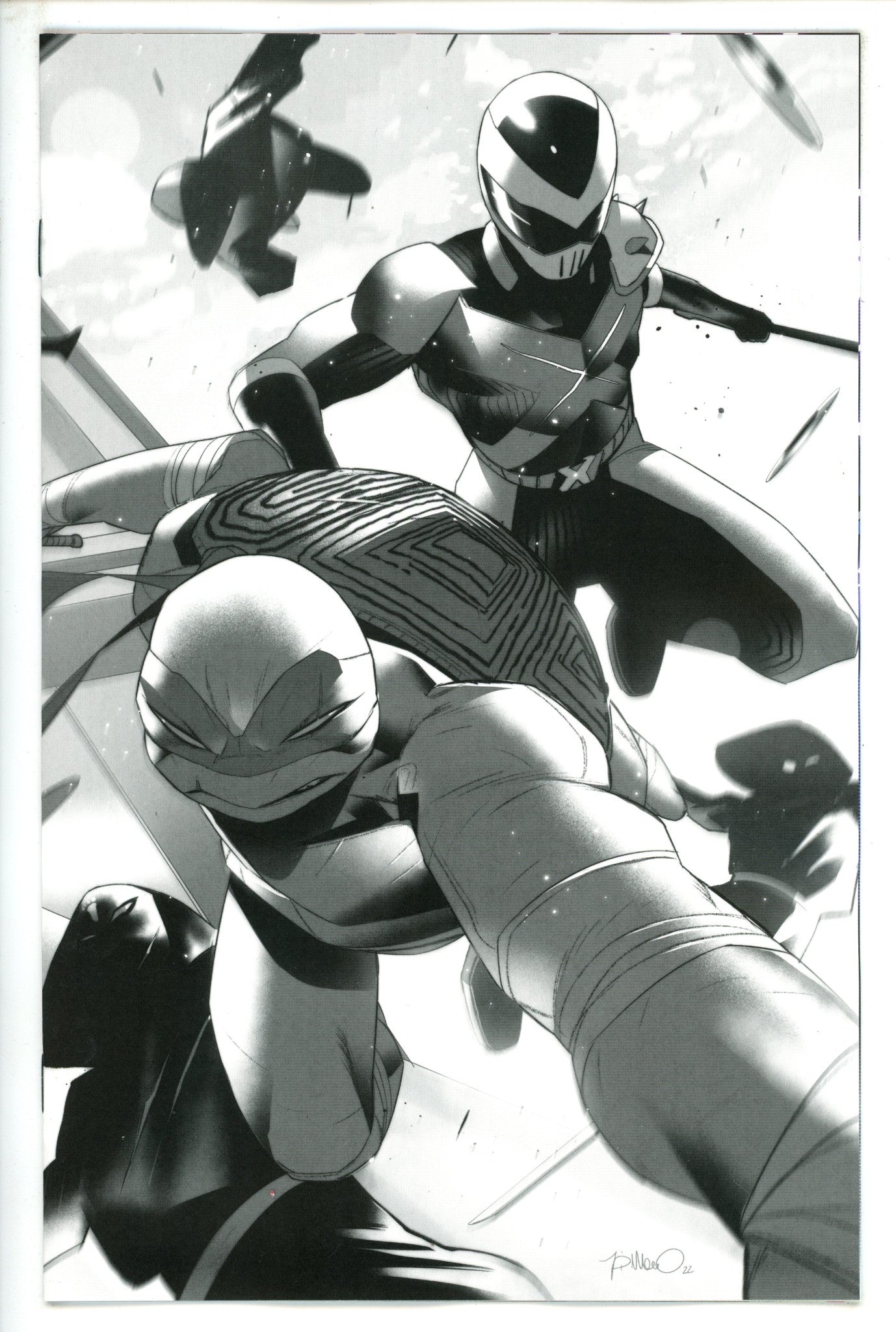 Mighty Morphin Power Rangers / Teenage Mutant Ninja Turtles II 5 Dimeo Incentive Variant NM+ (2023)