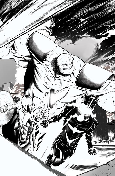 ROGUE SUN #31 CVR E DANIEL BAYLISS YOUNGBLOOD TEAM UP B&W VIRGIN VAR previously FOCd on 10-20-25