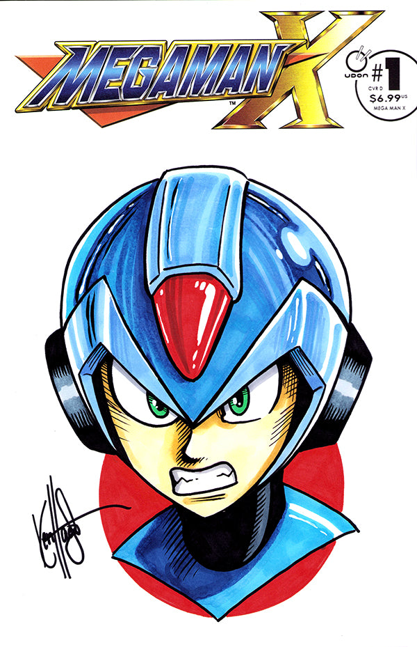 DF MEGAMAN X #1 BLANK VARIANT SIGNED AND REMARKED BY KEN HAESER ALLOCATIONS MAY OCCUR