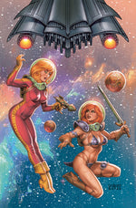 RED SONJA BARBARELLA #1 CVR J JOSEPH MICHAEL LINSNER LTD VIRGIN VAR thumbnail
