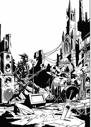 FIREBORN #6 CVR F EMMANUEL GERVASONI CARDSTOCK CONCERT B&W VAR