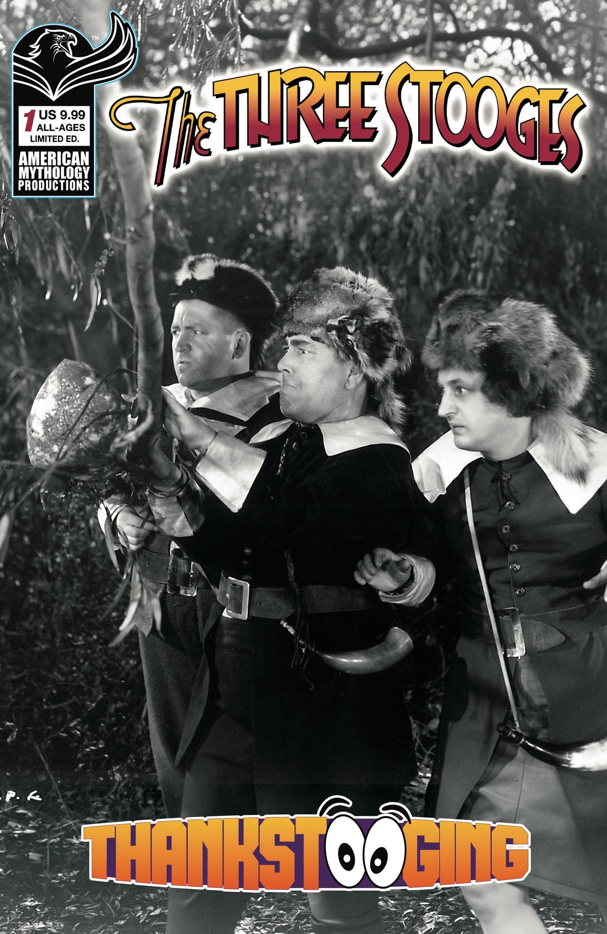 THREE STOOGES THANKSTOOGING #1 (ONE SHOT) CVR D LIMITED EDITION B&W PHOTO VAR