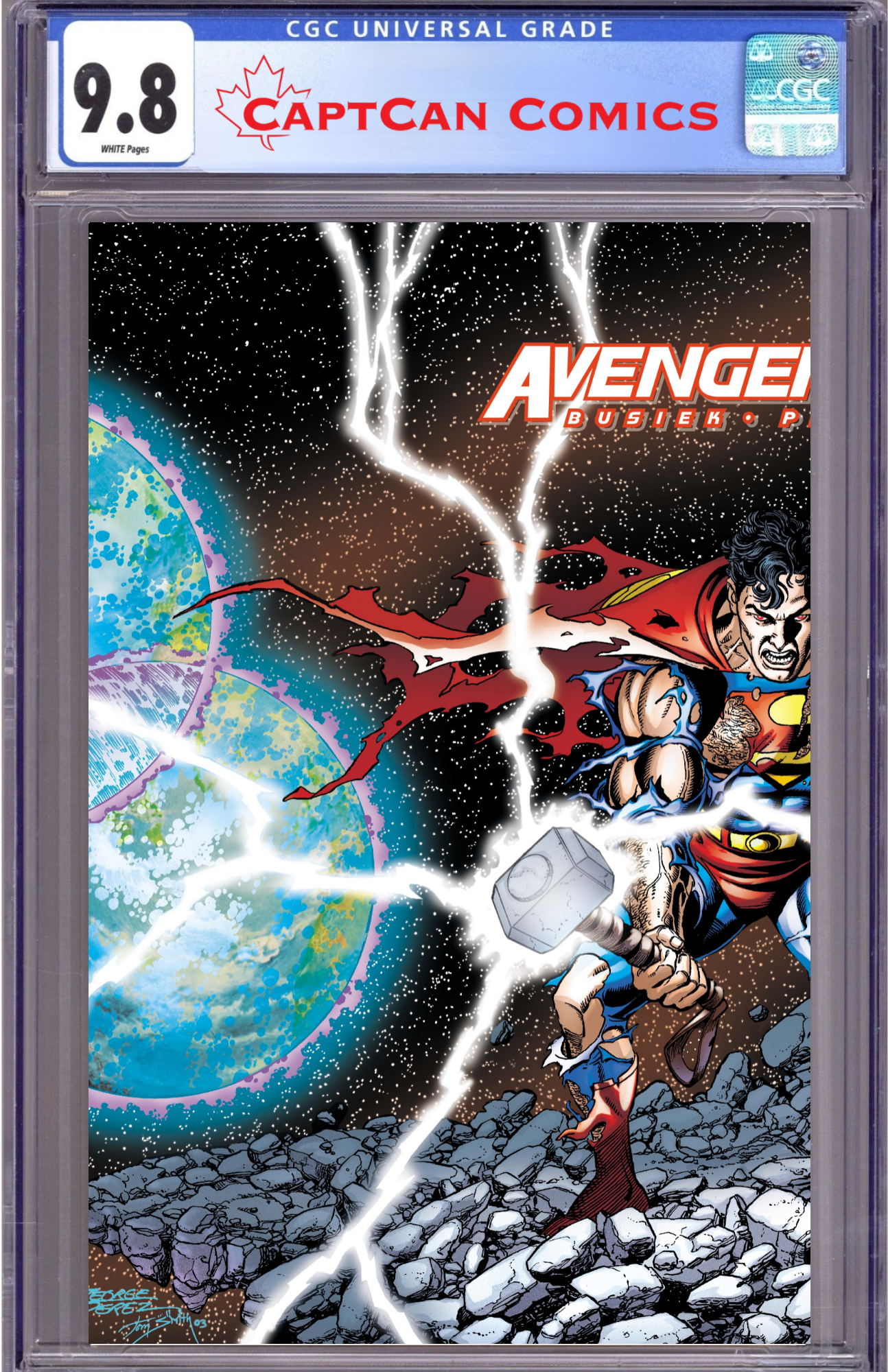 AVENGERS JLA #4 FACSIMILE EDITION CVR A GEORGE PEREZ WRAPAROUND
