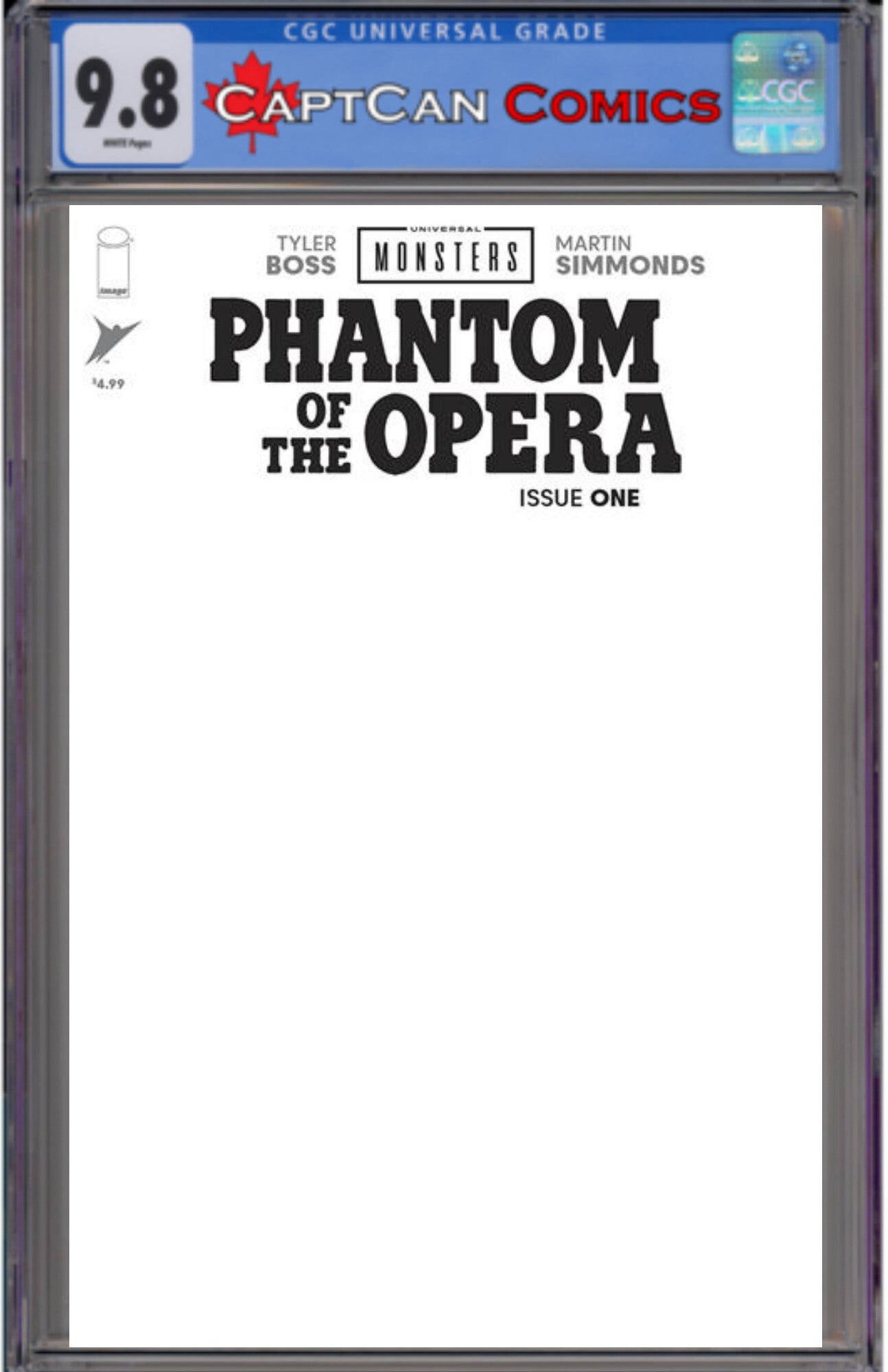 UNIVERSAL MONSTERS THE PHANTOM OF THE OPERA #1 (OF 4) CVR H BLANK SKETCH VAR