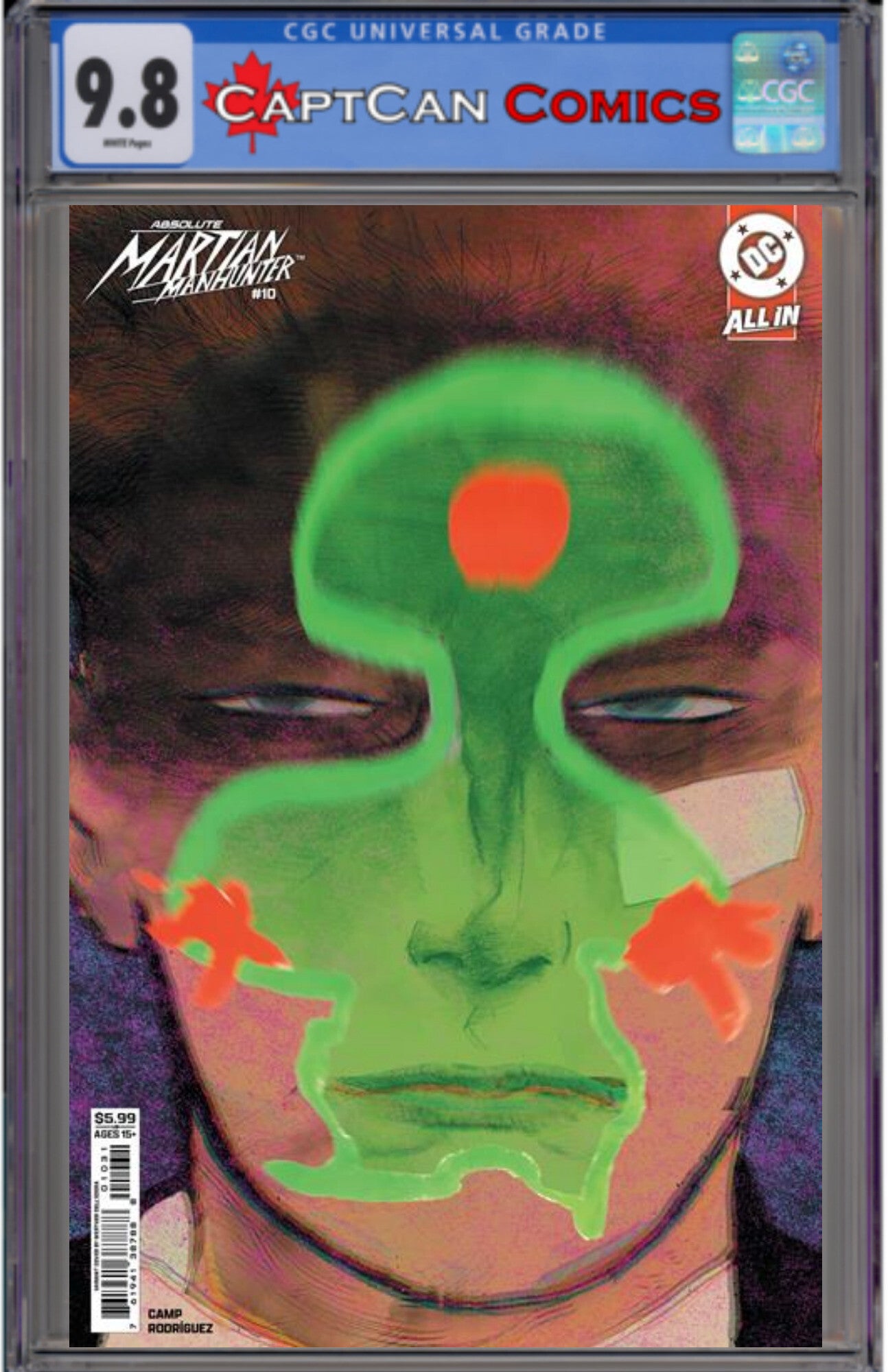 ABSOLUTE MARTIAN MANHUNTER #10 CVR C WERTHER DELL EDERA CARD STOCK VAR