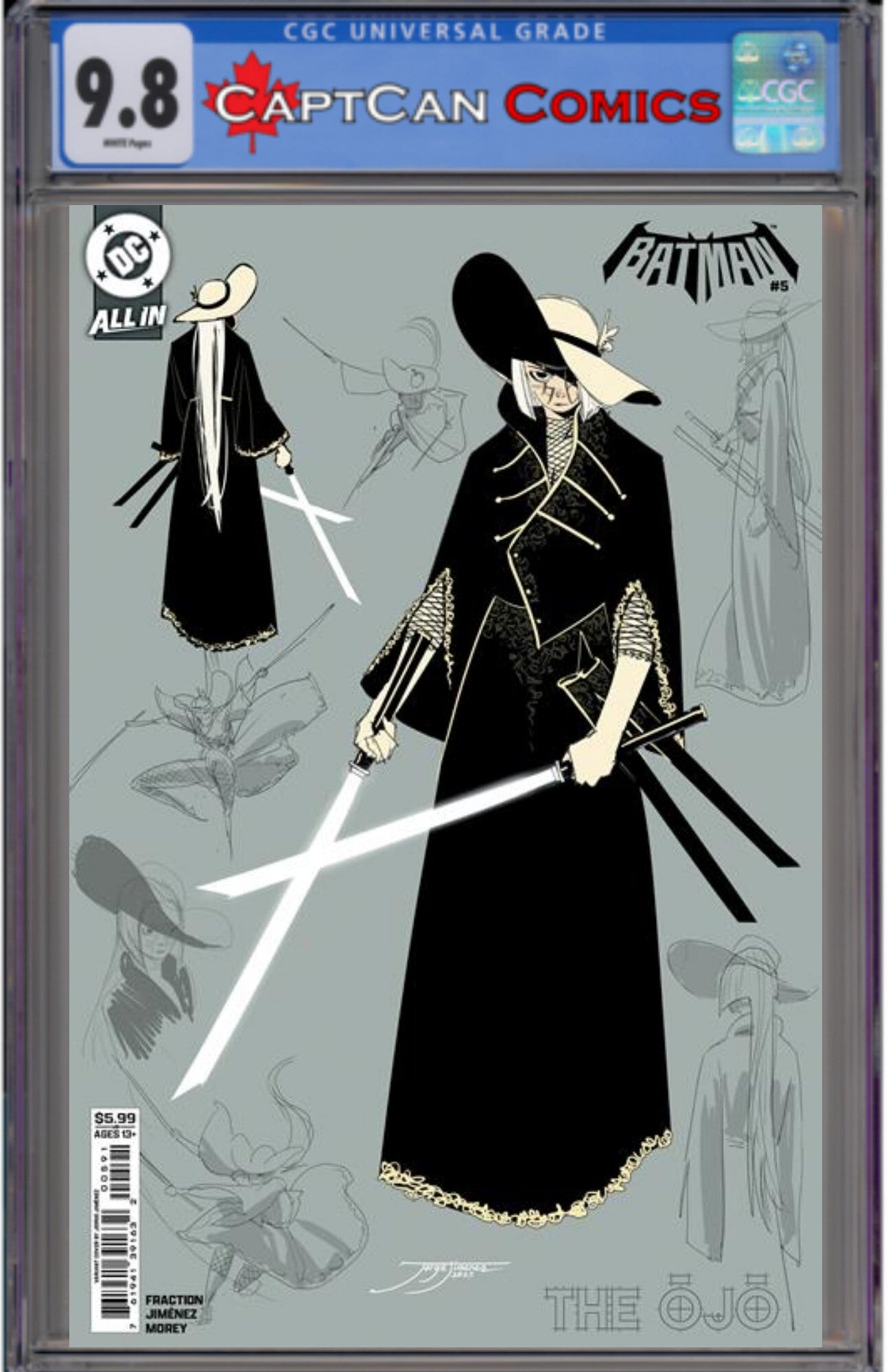 BATMAN #5 CVR G JORGE JIMENEZ THE OJO DESIGN CARD STOCK VAR