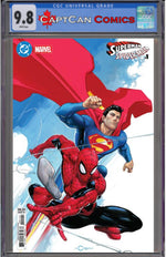 DC MARVEL SUPERMAN SPIDER-MAN #1 (ONE SHOT) CVR D CLAYTON CRAIN CARD STOCK VAR thumbnail