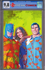 BATMAN SUPERMAN WEIRD AL WORLDS WEIRDEST #1 (ONE SHOT) CVR B MARK SPEARS CARD STOCK VAR thumbnail