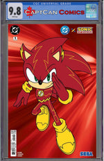 DC X SONIC THE HEDGEHOG #1 (OF 5) Second Printing Cvr B Flash Card Stock var thumbnail