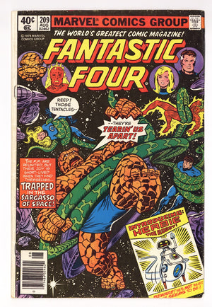 Fantastic Four Vol 1 209 Low Grade (1979) Newsstand