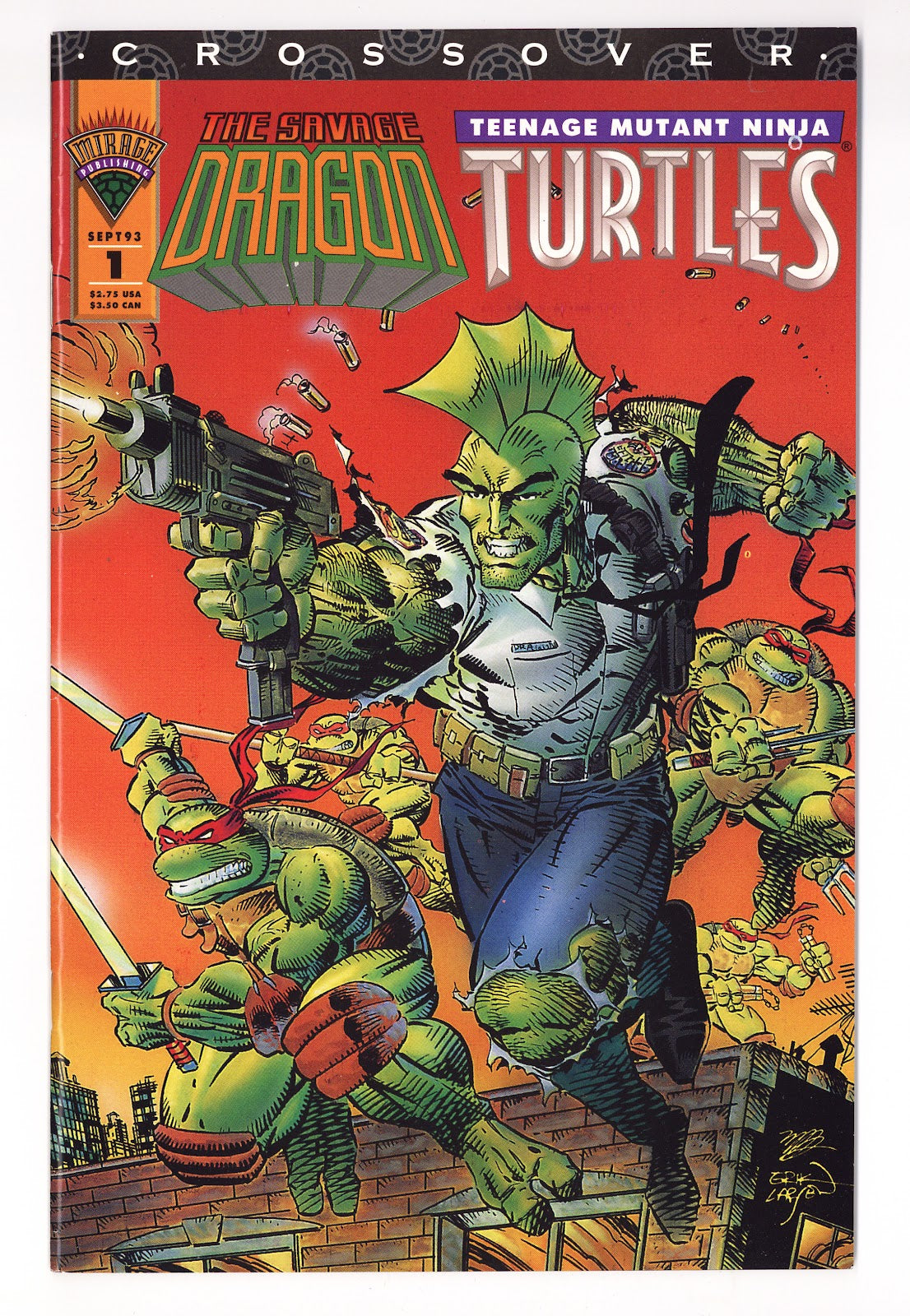 Savage Dragon / Teenage Mutant Ninja Turtle Crossover   1  Mid Grade   (1993)     