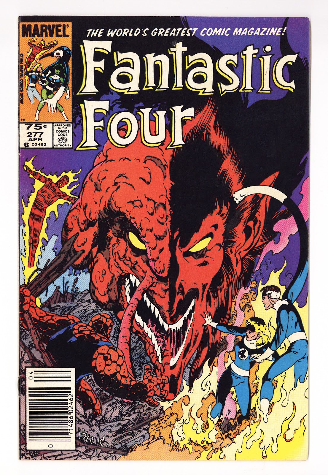 Fantastic Four Vol 1 277 Mid Grade (1985) Canadian Price Variant 