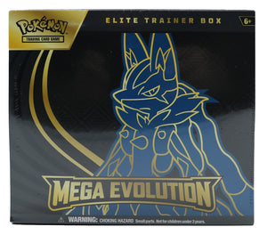 Pokemon Mega Evolutions Base Elite Trainer Box Lucario, Sealed (2025)