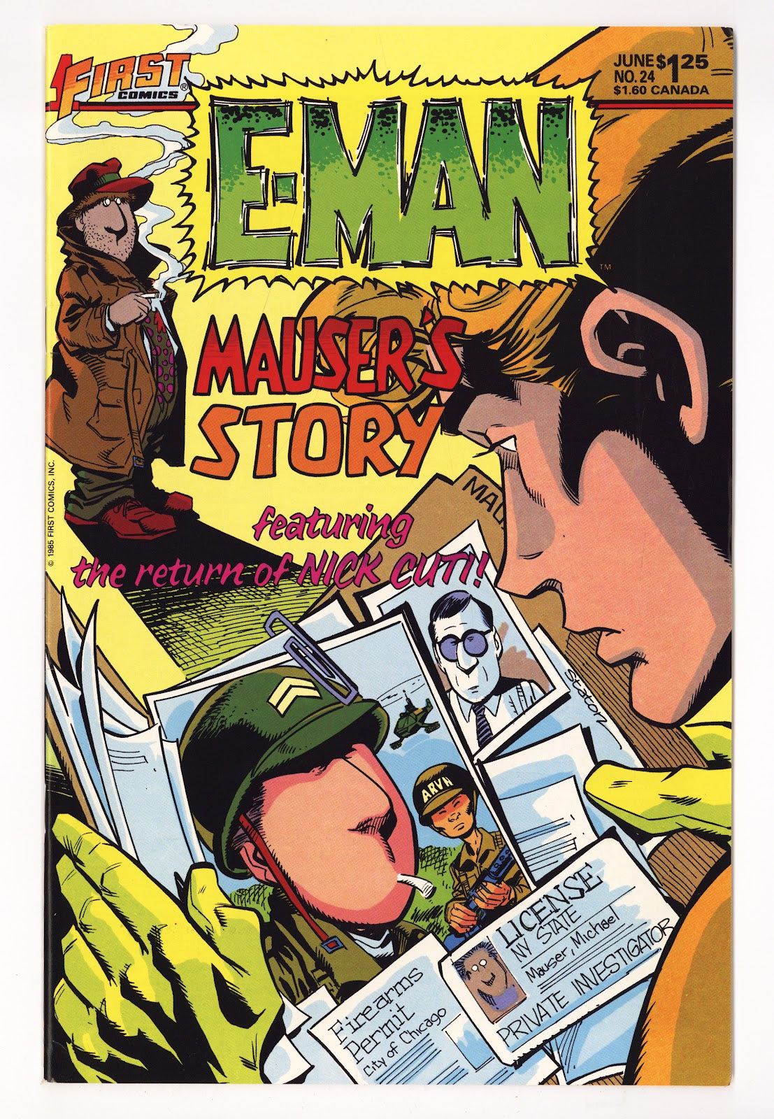 E-Man Vol 2 24  High Grade   (1985)     