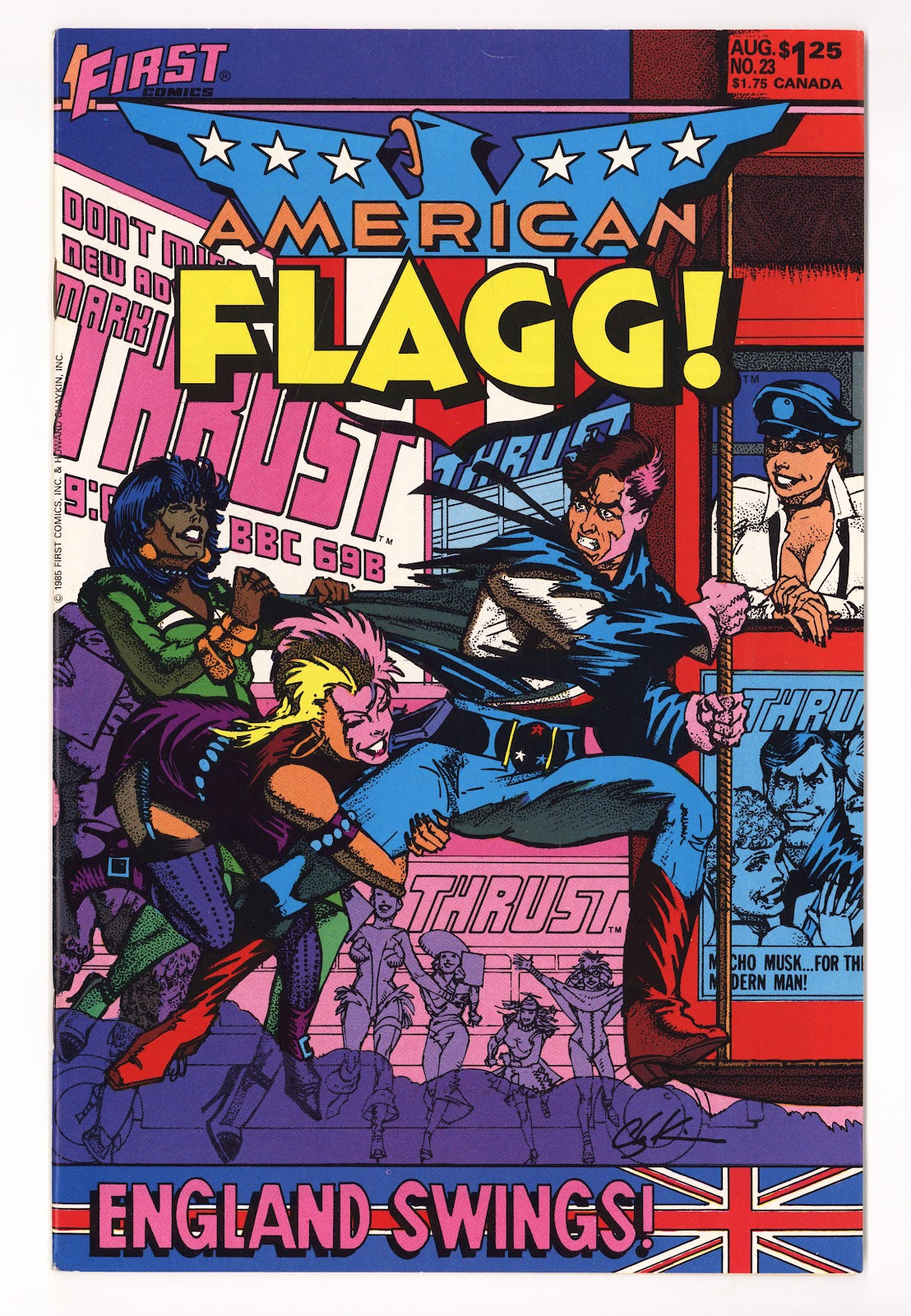 American Flagg! Vol 1 23 Mid Grade (1985) 