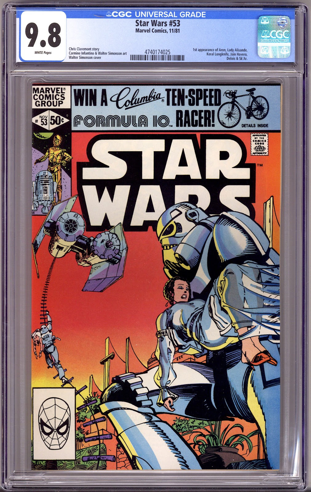 Star Wars Vol 1 53 CGC 9.8 (NM/M)   (1981)