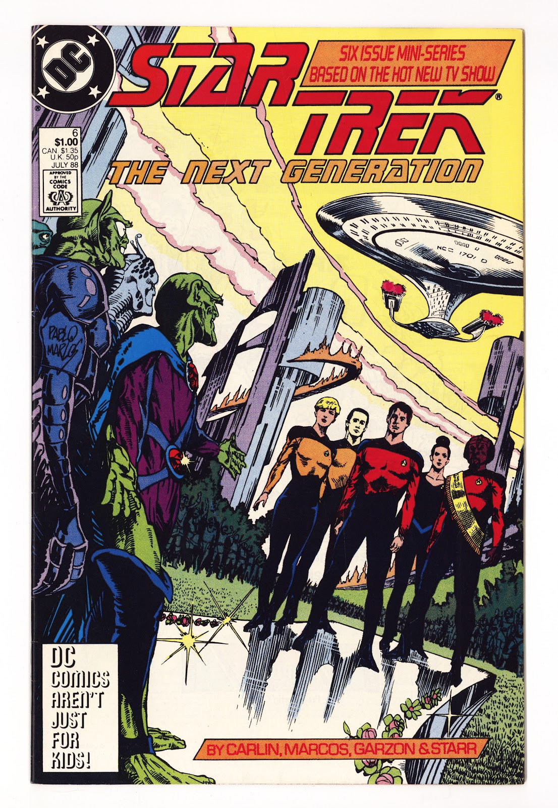Star Trek: The Next Generation Vol 1 6  High Grade   (1988)     