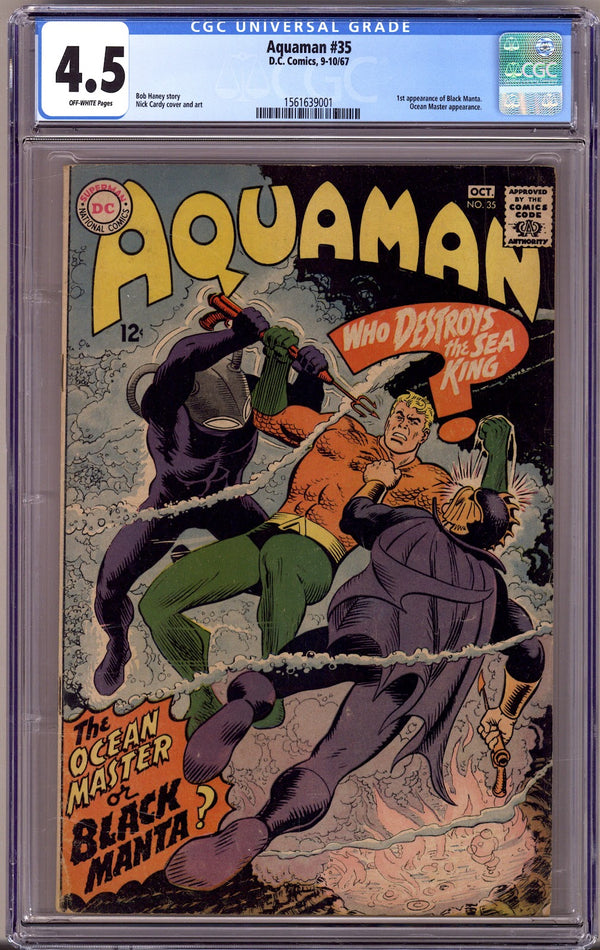 Aquaman Vol 1 35 CGC 4.5 (VG+) (1967)