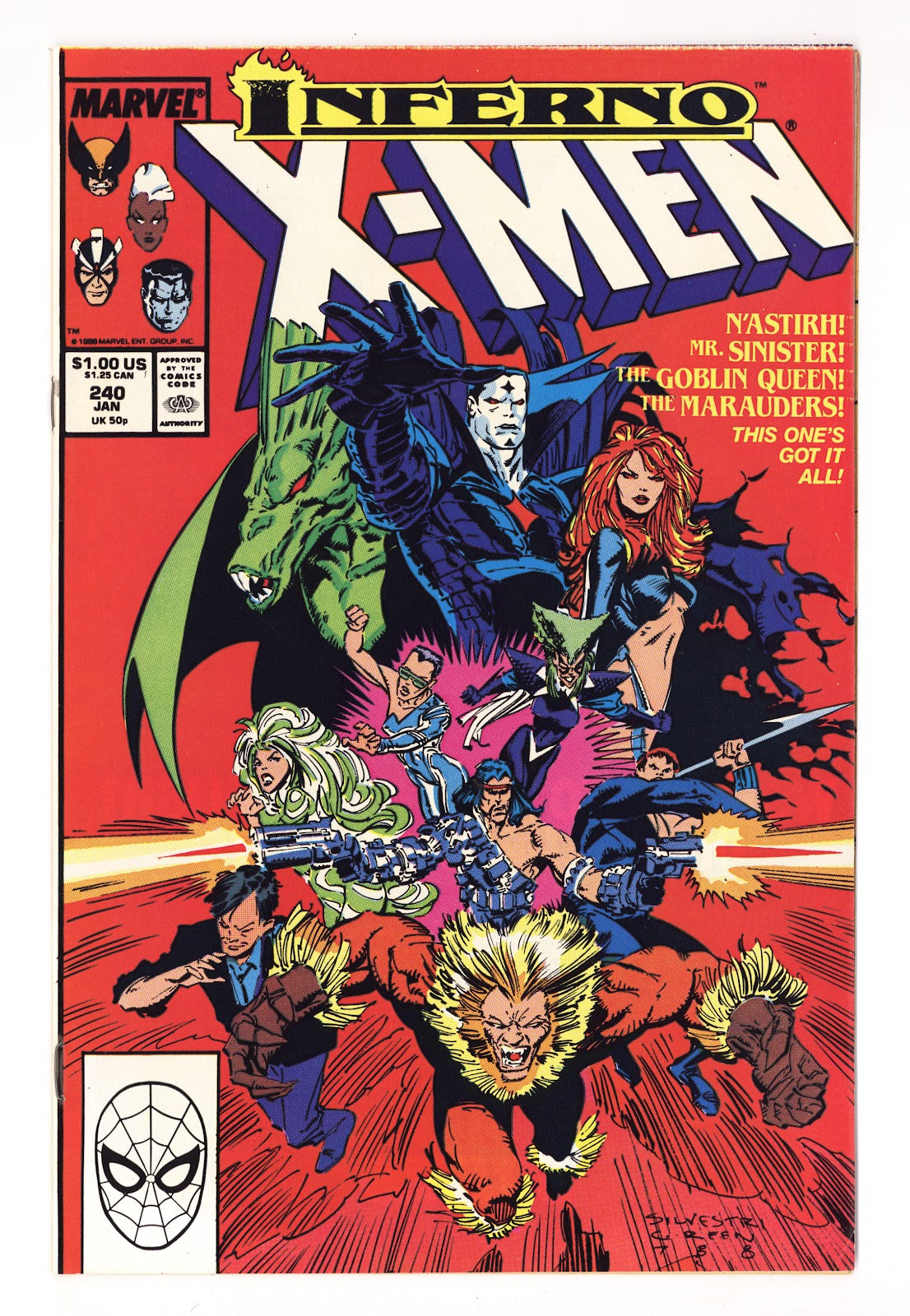 The Uncanny X-Men Vol 1 240  VF+ (8.5)   (1989)