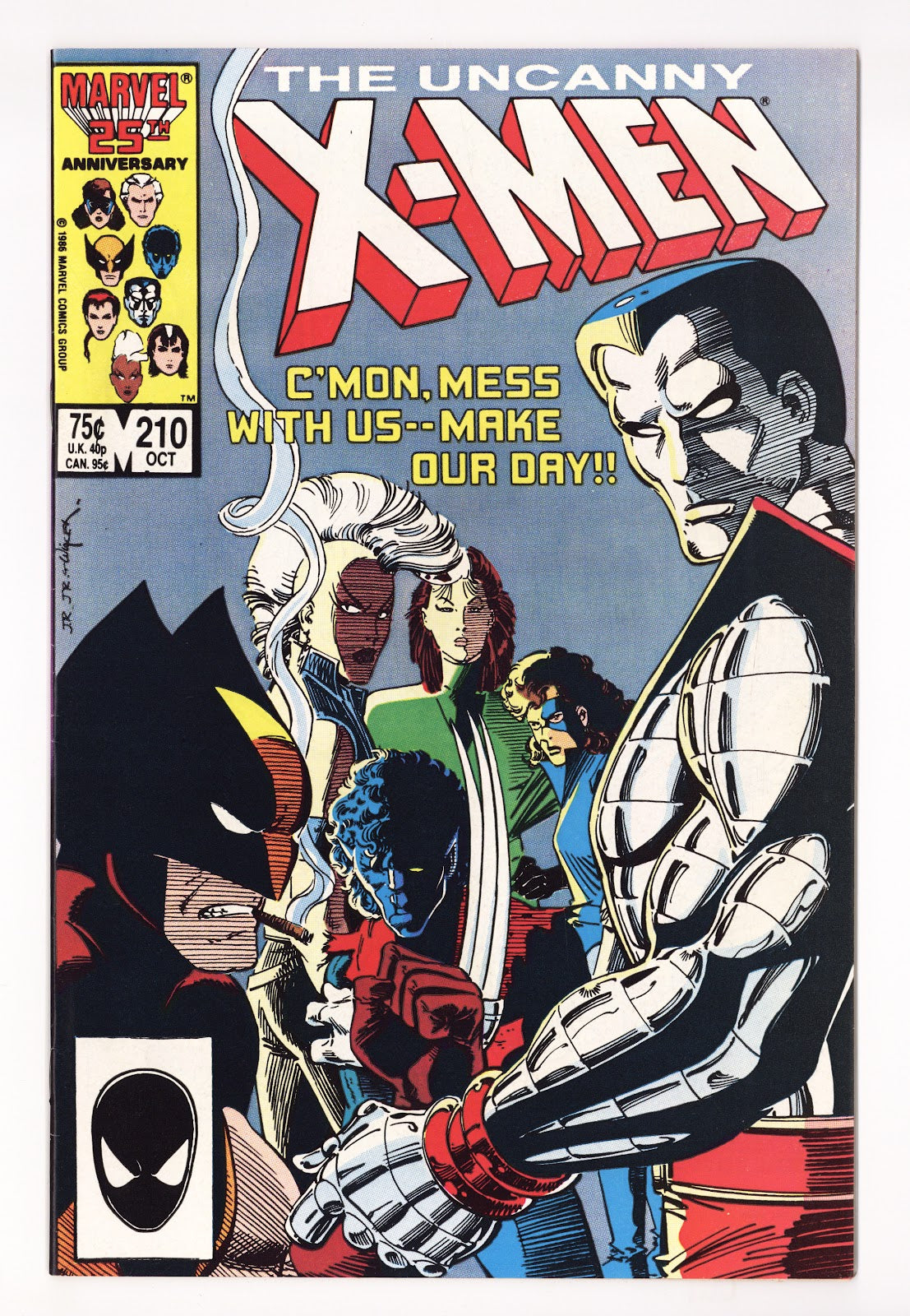 The Uncanny X-Men Vol 1 210 Mid Grade (1986) Direct 