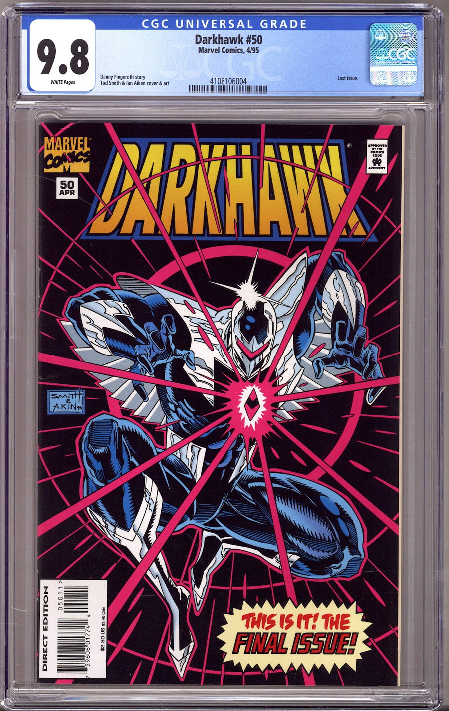 Darkhawk Vol 1 50 CGC 9.8 (NM/M) (1995) 