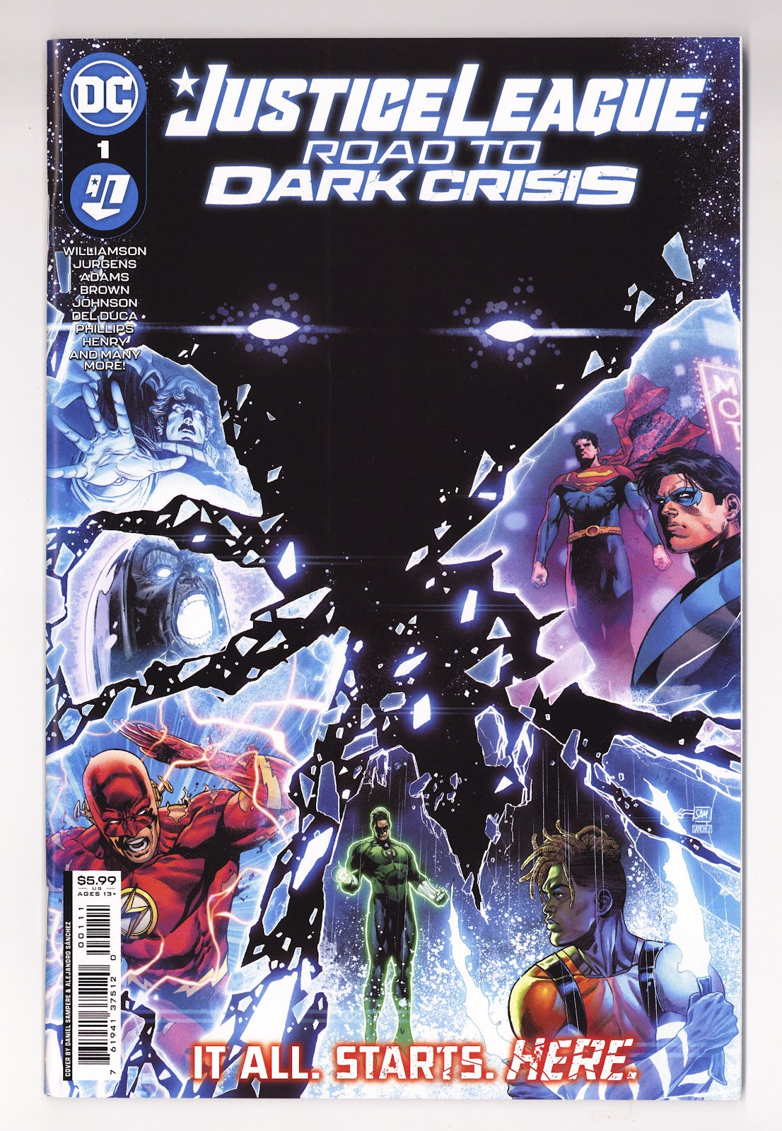 Justice League: Road to Dark Crisis 1 High Grade (2022) Sampere Daniel Sampere Cover 
